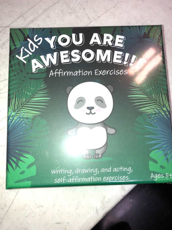 Photo 2 of You Are Awesome!!! Kids Affirmation Exercises 30 Cards Pre-school game to practice affirmations by Acting, Drawing and Writing. Self-Esteem, Calming affirmations, Confidence and self love boosting. Designed for kids to self guide themselves or interact as