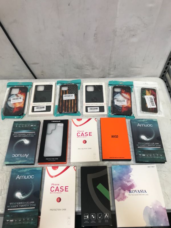 Photo 1 of 15 PC LOT, MISC ITEMS, SOLD AS IS (ALL PHONE CASE AND SCREEN PROTECTOR)