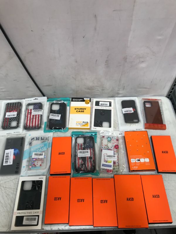 Photo 1 of 20 PC LOT, MISC ITEMS, SOLD AS IS (ALL PHONE CASE AND SCREEN PROTECTOR)