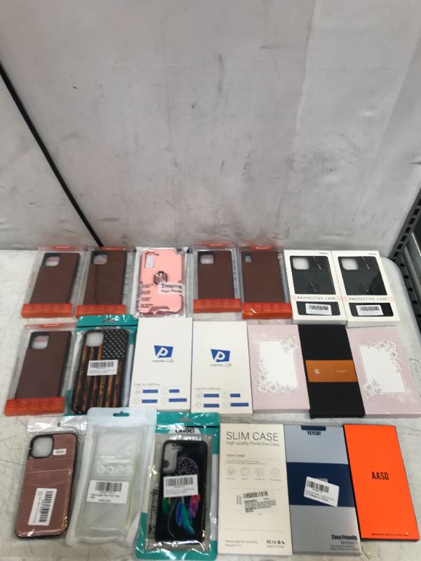 Photo 1 of 20 PC LOT, MISC ITEMS, SOLD AS IS (ALL PHONE CASE AND SCREEN PROTECTOR)