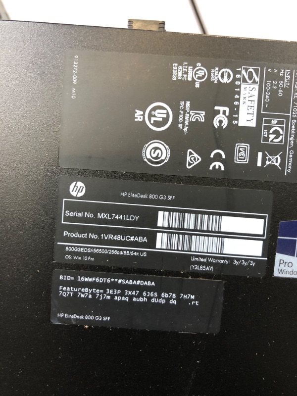 Photo 6 of HP EliteDesk 800 G3 Small Form Factor PC, Intel Core Quad i7 6700 up to 4.0 GHz, 16GB DDR4, 1TB SSD, 4K Support, WiFi, BT 4.0, DVDRW, VGA, DP, Win 10 Pro 64-Multi-Language Support En/Sp/Fr(Renewed)