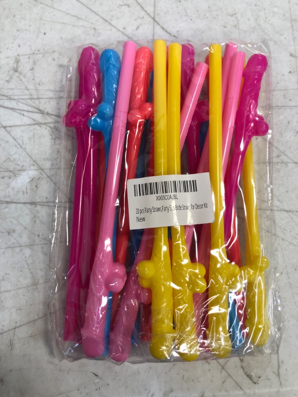 Photo 2 of 20 pcs Party Straws, Party Supplies Decorations Bride Straws for Decor Kit