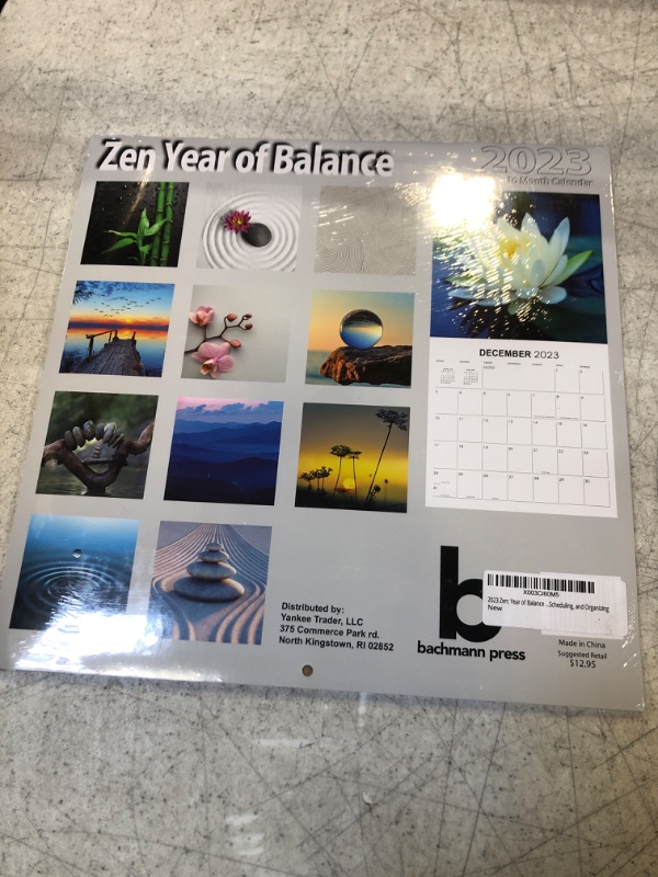Photo 2 of 2023 Zen: Year of Balance Full Size Wall Calendar for Planning, Scheduling, and Organizing