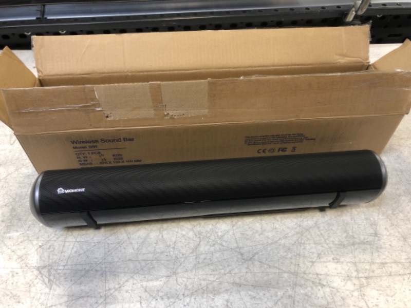 Photo 1 of Wohome Sound Bar S88 20-Inch 50W Audio Stereo Home Theater Soundbar Speaker --- Box Packaging Damaged, Minor use, Missing Power Cable, Missing Remote, only Sound Bar