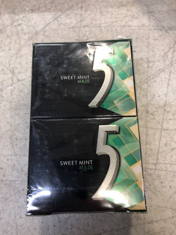 Photo 2 of 5 Gum Sweet Mint Sugarfree Gum, 15 Piece (10 Packs) Maze