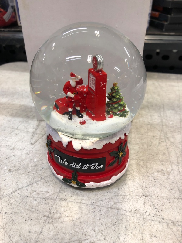 Photo 2 of 2022 Snow Globes NYC We Did It Joe Snow Globe Merry Christmas Crystal Ball Clockwork Music Box Snow Globe Home Decor Tabletop 5.9inch Hilarious Biden Snow Globe