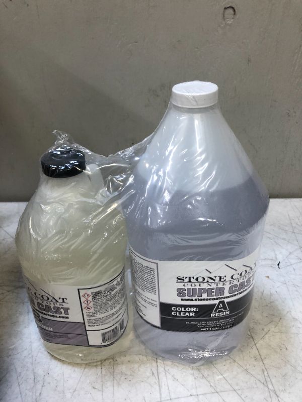 Photo 2 of Super Cast 1.5 Gallon Epoxy Kit (Stone Coat Countertops) – DIY Epoxy Resin Kit for Woodworking, River Tables, and Filling Large Voids Up to 2 Inches Thick! Deep Pour Epoxy is Clear and Colorable! Super Cast (2 Inch Pour)