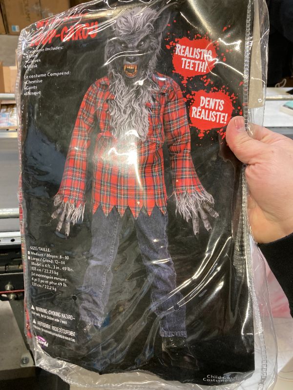 Photo 2 of Grey Werewolf Boys Halloween Costume