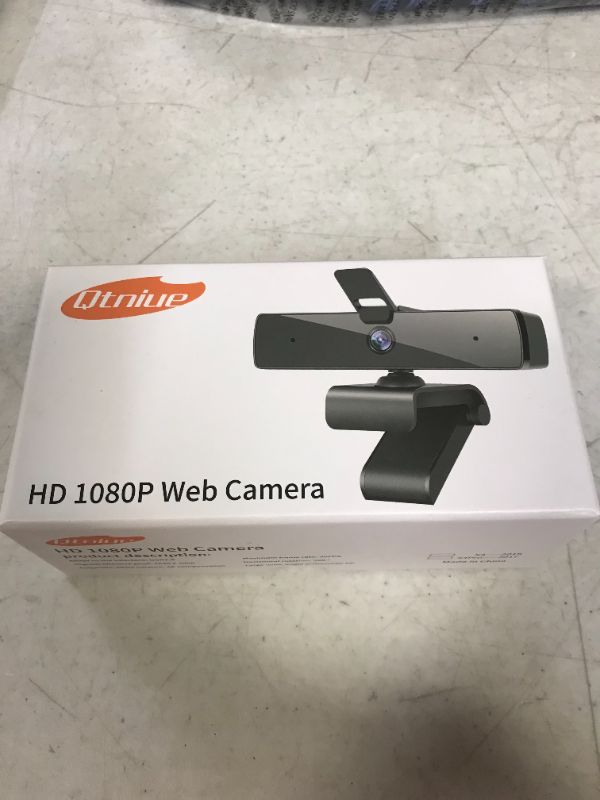 Photo 2 of Qtniue Webcam with Microphone and Privacy Cover, FHD Webcam 1080p, Desktop or Laptop and Smart TV USB Camera for Video Calling, Stereo Streaming and Online Classes 30FPS