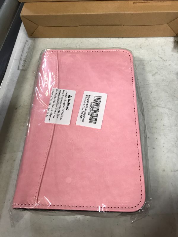 Photo 1 of A6 Budget Binder with Zipper Envelopes PU Money Binder with Cash Envelopes 8pcs cash envelops 24pcs budget table 84pcs labels stickers Budget Binder Organize A6 Binder
