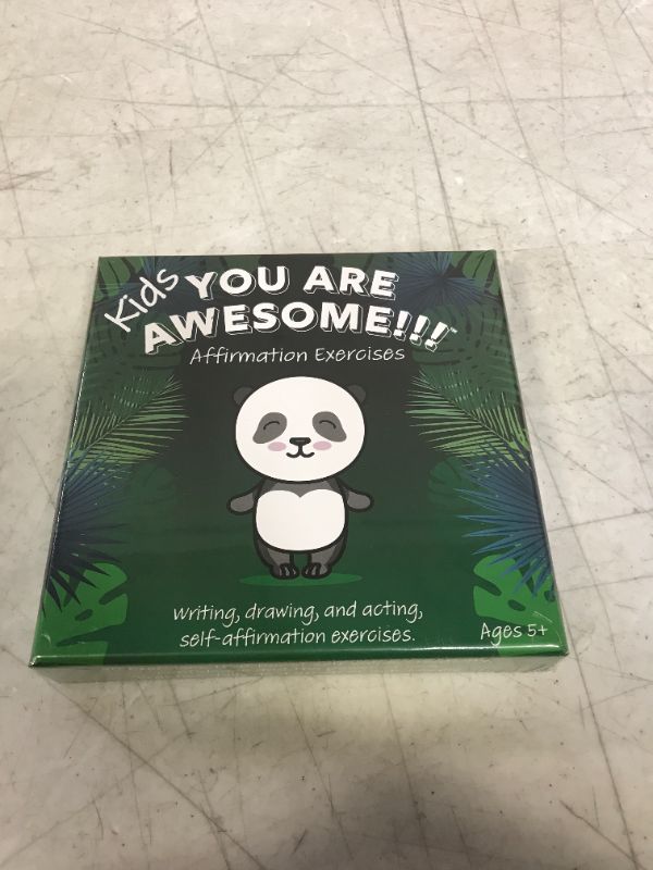 Photo 2 of You Are Awesome!!! Kids Affirmation Exercises 30 Cards Pre-school game to practice affirmations by Acting, Drawing and Writing. Self-Esteem, Calming affirmations, Confidence and self love boosting. Designed for kids to self guide themselves or interact as