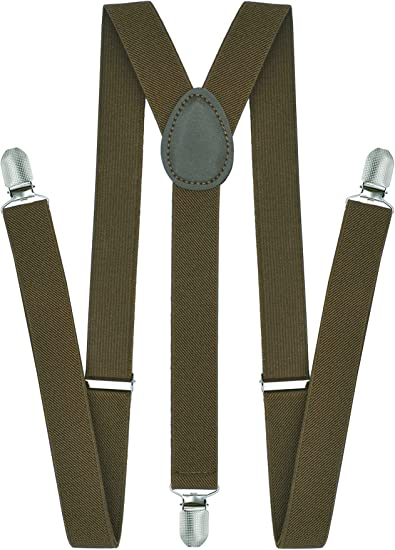 Photo 1 of Myween Adjustable Elastic Y Back Strong Metal Clip Suspenders for Men and Women

