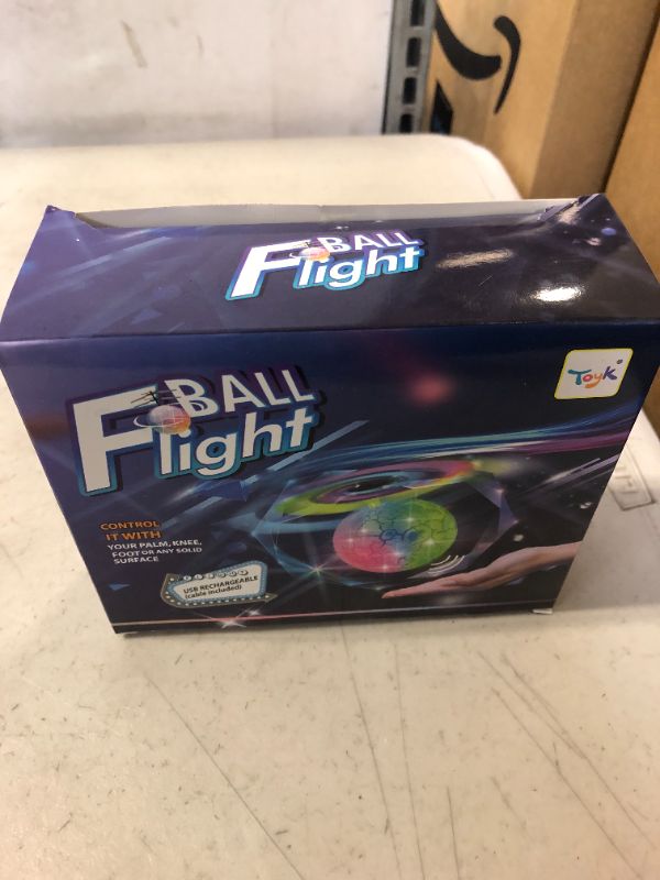 Photo 2 of Flying Toy Ball Infrared Induction RC Flying Toy Built-in LED Light Disco Helicopter Shining Colorful Flying Drone Indoor and Outdoor Games Toys for 3 4 5 6 7 8 9 10 Year Old Boys and Girls