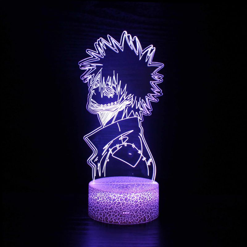 Photo 1 of 3D LAMP ILLUSION MY HERO ACADEMIA FOR KIDS BOYS GIRLS (4 LAMPS)