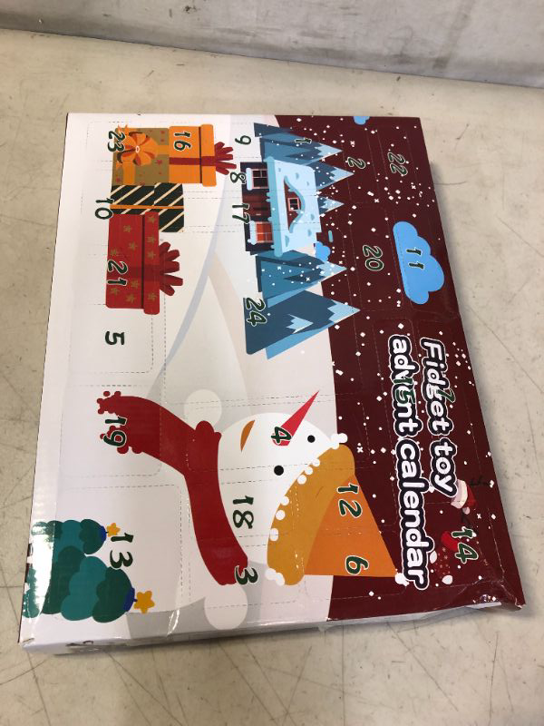 Photo 1 of Christmas Gifts for Kids Boys Girls, Kids Christmas Gifts, Sensory Toys Fidget Packs, Pop-On-It Advent Calendars, 24DAYS Christmas Countdown Calendar, Unique Gifts Toys for Party Red