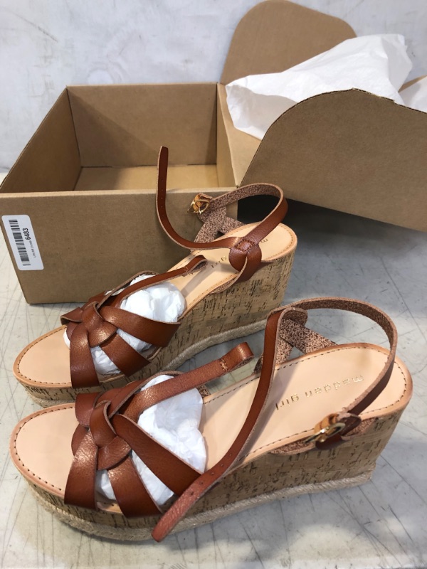 Photo 3 of Madden Girl Women's Cortette Wedge Sandal 9.5 Cognac Paris