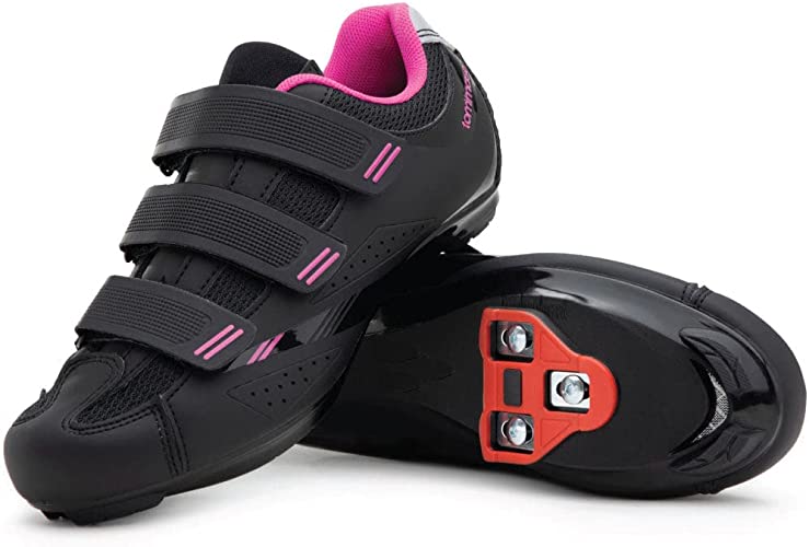 Photo 1 of Tommaso Pista All Purpose Ready to Ride Indoor Cycling Shoes Women Bundle - Comfortable, Breathable Spin Shoes Women Indoor Cycling Cleats - Look Delta & SPD Compatible SIZE 6/7