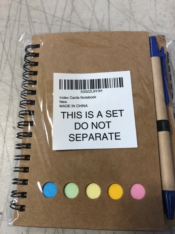 Photo 1 of MoonstonePRO Pack of 2, Small Spiral Notebook - Note Pad - Work Notebook - Business Notebook - College Ruled Notebook - School Notebook with Sticky Notes - Pocket Note Book with Pen, 4"x6" inches