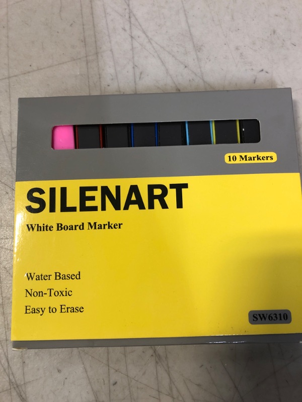 Photo 2 of Magnetic Dry Erase Markers Fine Tip, Small Whiteboard Markers for Kids, Fine Point, Low-Ordor, Dry Erase White Board Pens with Eraser, 10 Pack