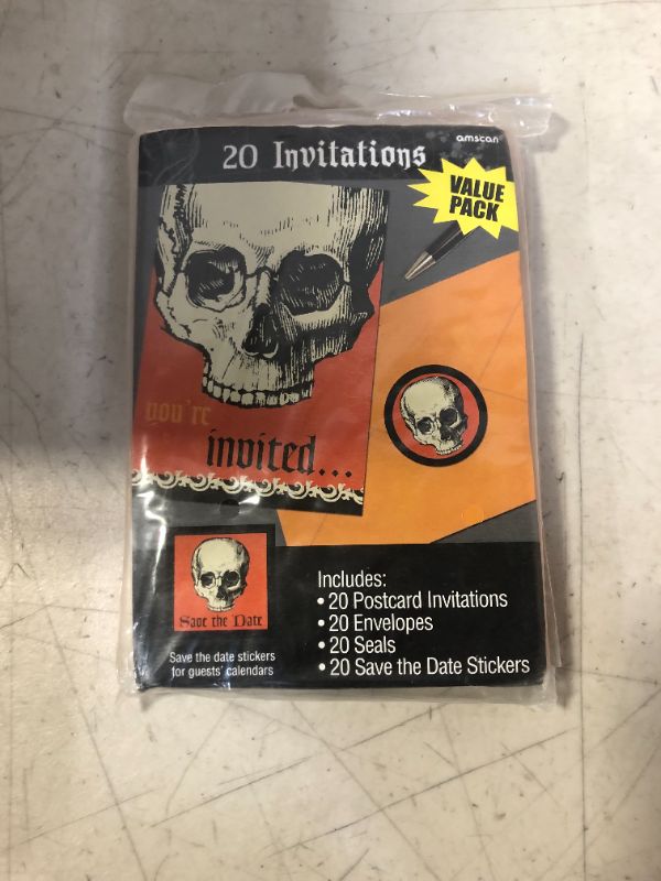 Photo 2 of Be Afraid Halloween Invitations Value Pack 20ct