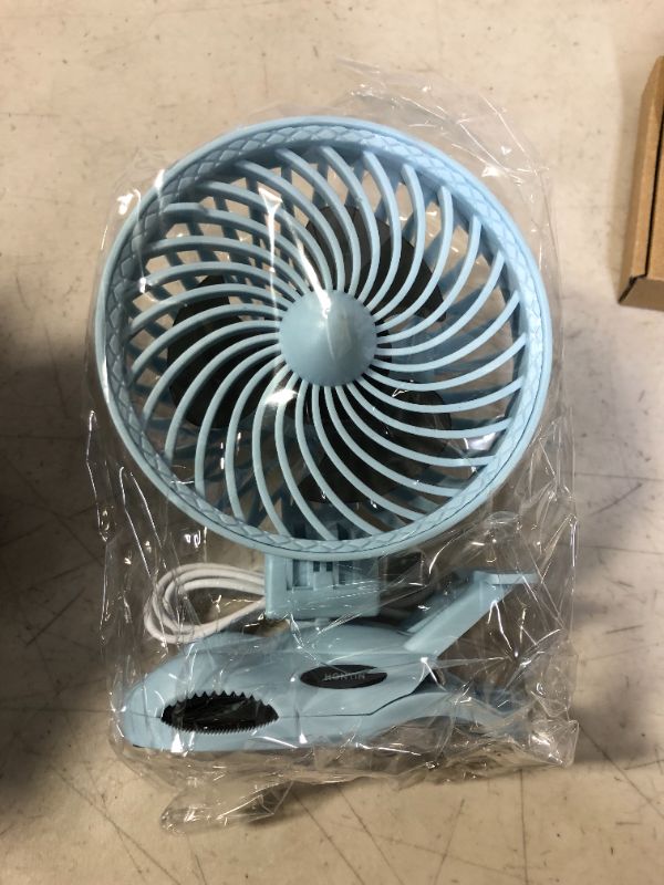 Photo 2 of HONYIN 6'' Clip on Fan, 720° Rotation Small Desk & Clip Fan, Personal Cooling Fan with Sturdy Clamp, 3 Speeds, Quiet Little Fan by USB Plug In, for Bedroom Office Desktop Treadmill