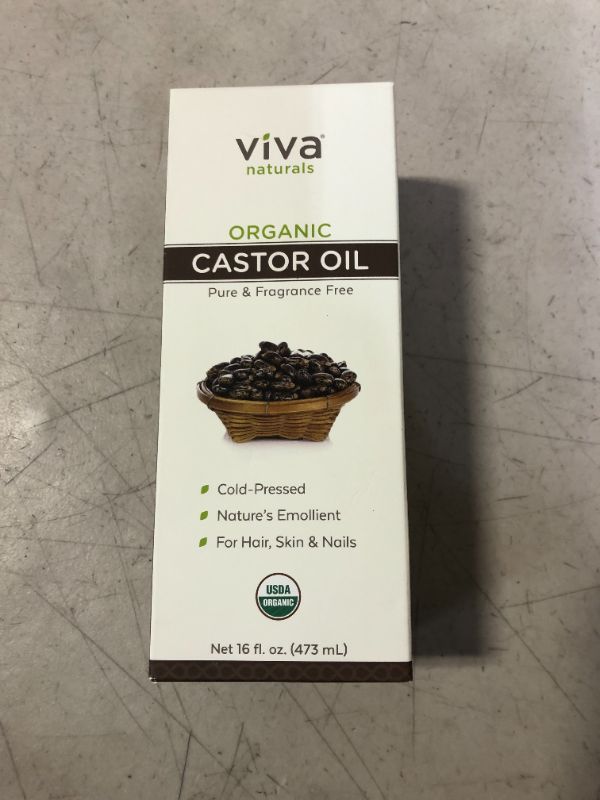 Photo 2 of Organic Castor Oil for Eyelashes and Eyebrows - 16 fl oz, USDA Organic, Pure Hexane-Free Moisturizer Traditionally Used for Hair Growth, Natural Skin and Eyelash Serum, Cold Pressed with Beauty Kit