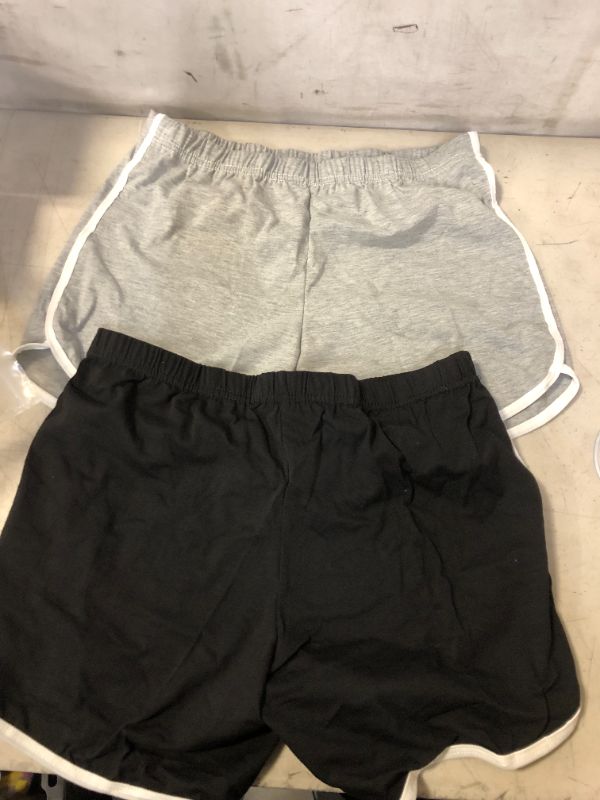 Photo 2 of SIZE 2XL --- Yoga Gym Sport Shorts Workout Running Short Pants for Women No Drawstring Solid Color Dolphin Shorts