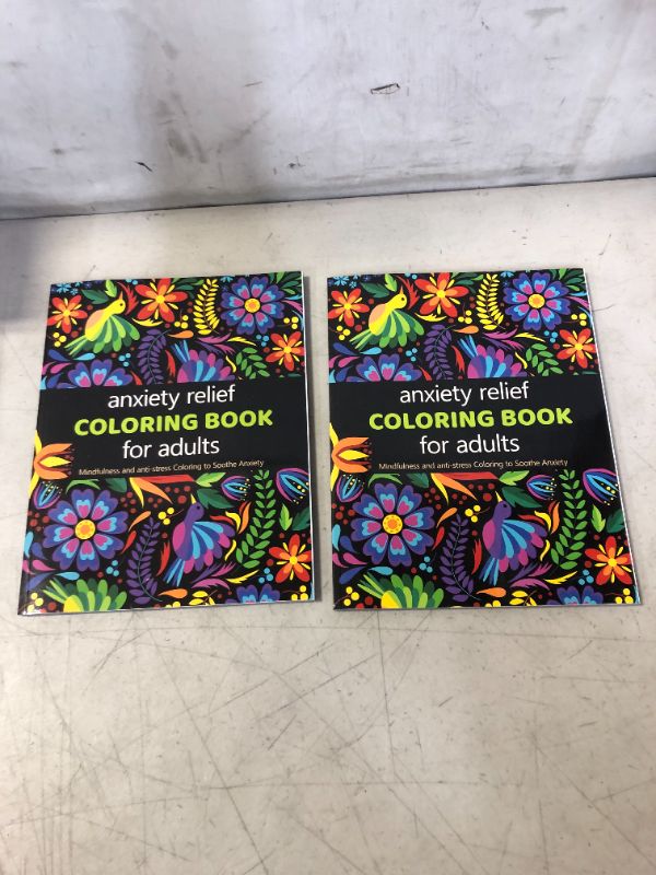 Photo 2 of 2 -- Anxiety Relief Adult Coloring Book: Over 100 Pages of Mindfulness and anti-stress Coloring To Soothe Anxiety featuring Beautiful and Magical Scenes (Anxiety Coloring Book) Paperback –