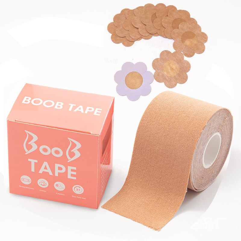 Photo 1 of BFJLIFE Boob Tape Waterproof Sticky Boobytape Bob Tape for Large Breast Lift Plus Size from A to E Cup