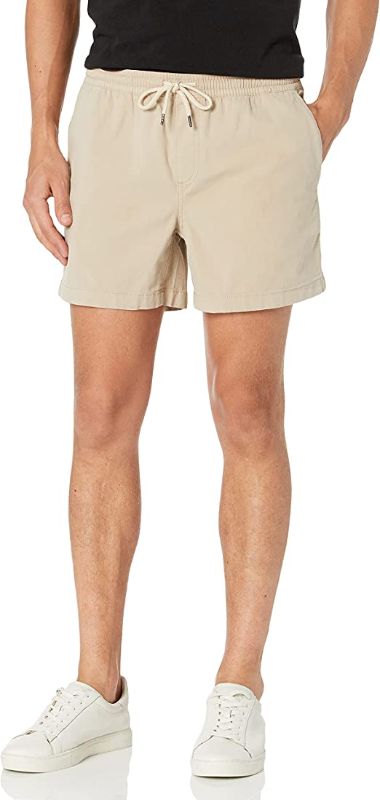 Photo 1 of Amazon Essentials Men's Slim-Fit 5" Pull-on Comfort Stretch Canvas Short (Previously Goodthreads)