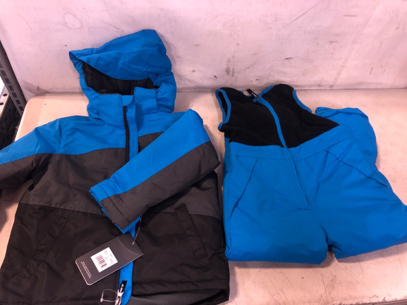 Photo 3 of Arctic Quest Infant & Toddler Boys Ski Jacket and Snowbib Snowsuit Set SIZE 5-6 Blue Shadow