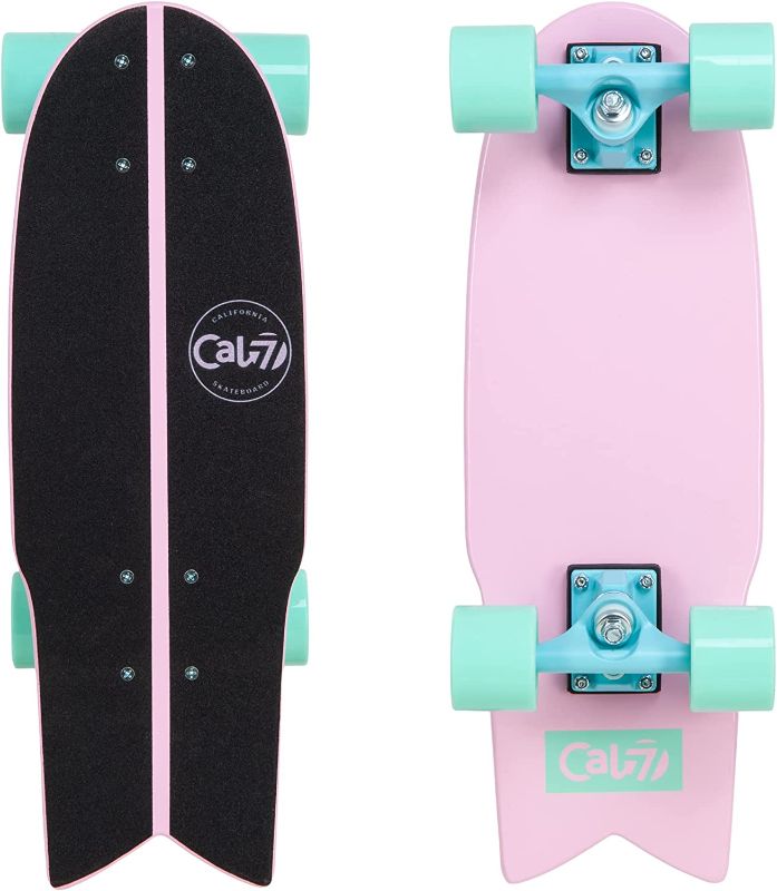 Photo 1 of Cal 7 Fishtail Deck 22-inch Mini Cruiser Skateboard