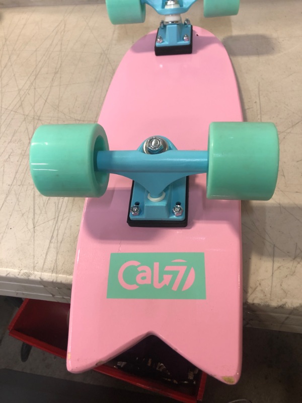 Photo 6 of Cal 7 Fishtail Deck 22-inch Mini Cruiser Skateboard