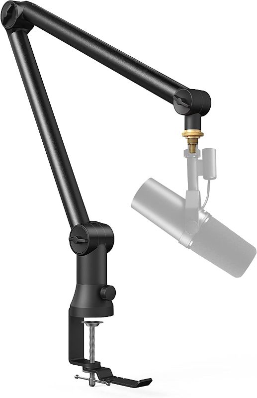 Photo 1 of 
Mic Arm Desk Mount(Longer)for Shure SM7B/MV7/Blue Yeti/Snowball/AT2020 Mic?Others,Bietrun Universal Pro-Heavy Duty Metal Mic Boom Arm Stand with 3/8" to..