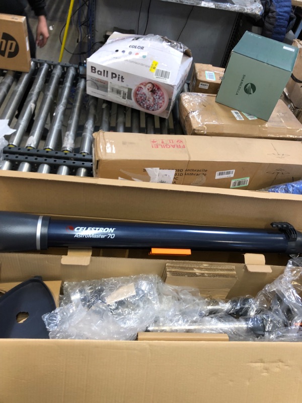 Photo 2 of Celestron - AstroMaster 70AZ Telescope - Refractor Telescope - Fully Coated Glass Optics - Adjustable Height Tripod – Bonus Astronomy Software Package 70AZ Refractor