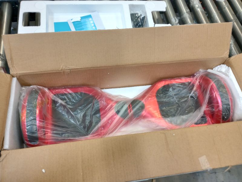 Photo 1 of Electric Self-Balancing Scooter Red ----- minor used, few hair and scuffs on item as shown in pictures, turns on