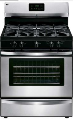 Photo 1 of 73433 4.2 cu. ft. Gas Range w/ Broil Servetrade Drawer - Stainless Steel