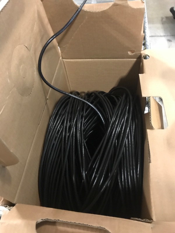 Photo 2 of CAT6 Plenum (CMP) Cable 1000FT | Network Analyzer Test Passed | 23AWG 4Pair, Solid 550MHz Network Cable 10Gigabit UTP, Available in Blue, White, Green, Gray, Black, Red & Yellow Color (Black)