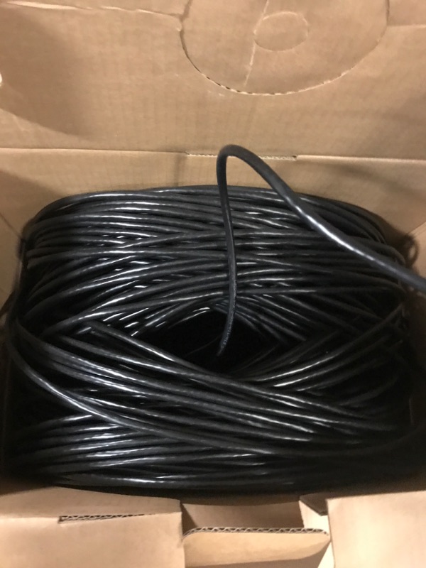 Photo 4 of CAT6 Plenum (CMP) Cable 1000FT | Network Analyzer Test Passed | 23AWG 4Pair, Solid 550MHz Network Cable 10Gigabit UTP, Available in Blue, White, Green, Gray, Black, Red & Yellow Color (Black)