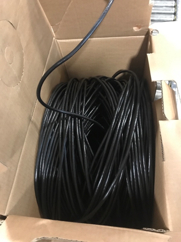 Photo 3 of CAT6 Plenum (CMP) Cable 1000FT | Network Analyzer Test Passed | 23AWG 4Pair, Solid 550MHz Network Cable 10Gigabit UTP, Available in Blue, White, Green, Gray, Black, Red & Yellow Color (Black)