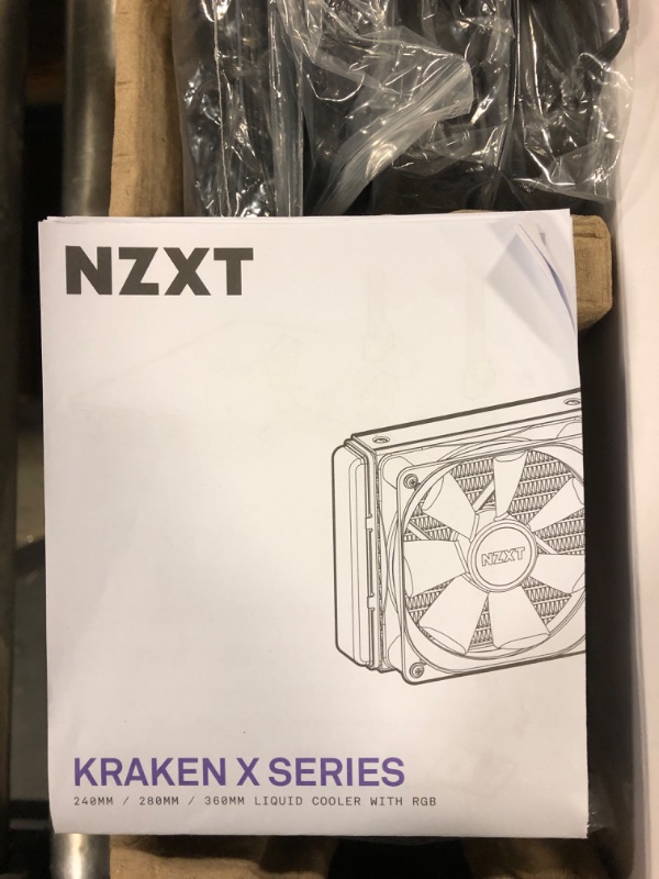 Photo 4 of NZXT Kraken X73 360mm - RL-KRX73-01 - AIO RGB CPU Liquid Cooler - Rotating Infinity Mirror Design - Improved Pump - Powered by CAM V4 - RGB Connector - AER P 120mm Radiator Fans (3 Included)