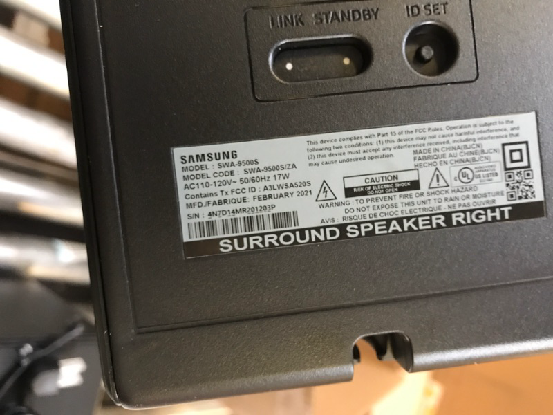 Photo 1 of 2.0.2-Channel Wireless Rear Speaker Kit with Dolby Atmos/DTS:X