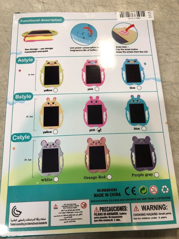 Photo 1 of LCD Writing Tablet, Toys for 3 4 5 6 7 Years Old Boys and Girls, LCD Drawing Tablet for Kids, Reusable Electronic Drawing Pads,for Girls and Boys as Educational Christmas Birthday Gifts
