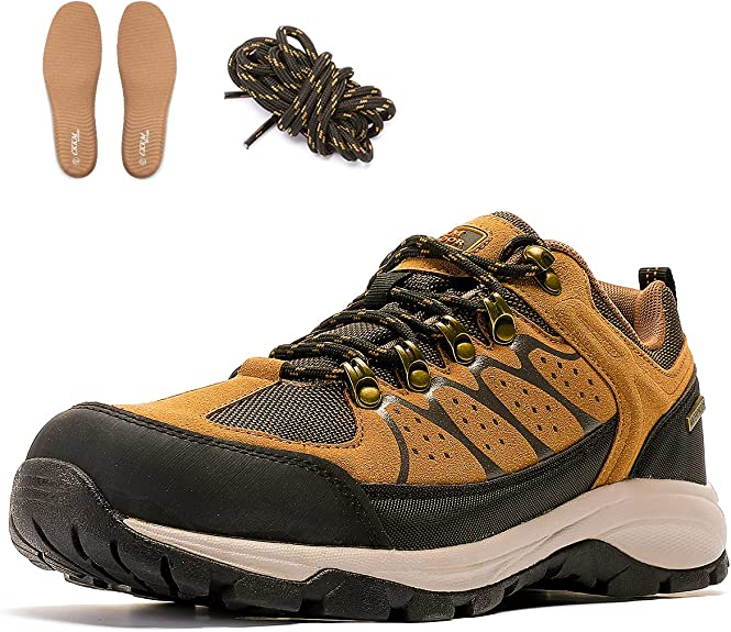 Photo 1 of B2R
CKKM Men's Waterproof Hiking Shoes Lightweight Non-Slip Low-Cut Trekking Hiking Sneakers Outdoor Backpacking Camping Climbing Shoes Brown