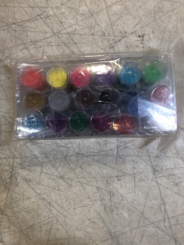 Photo 3 of 18 Pack Fine Extra Glitter Shake Jars, Color Glitter Powder for Slim for Arts and Crafts, Nail, Scrapbook, Holiday, Party, Multi Color Assorted Set.
HAS A LITTLE BIT OF GLITTER FLOATING AROUND IN THE BOX 