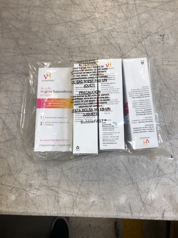 Photo 1 of 4 PACKS OF vH essentials Prebiotic PH Balanced Vaginal SuppositoriesBox, Original Version, 60 Count
