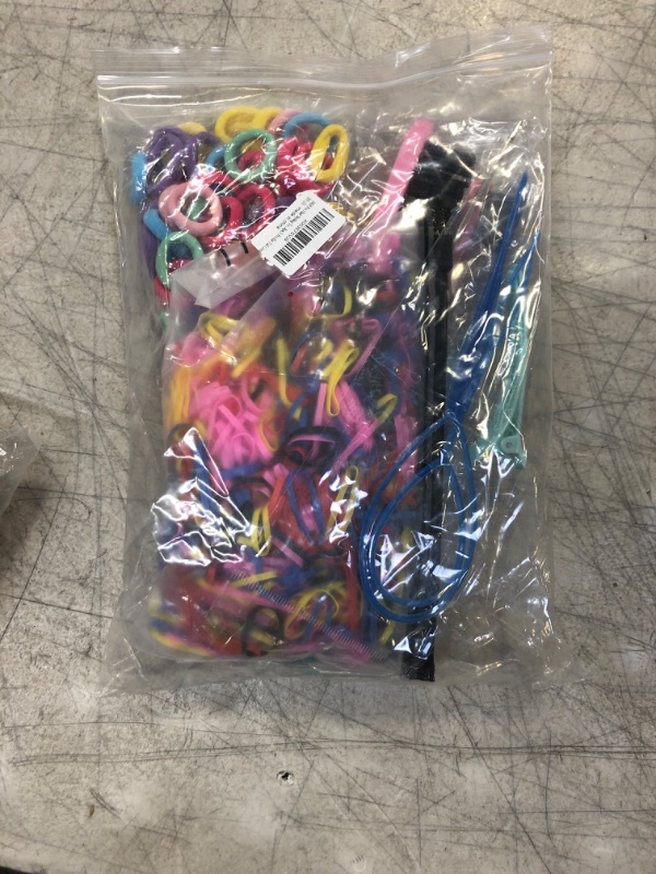 Photo 2 of 1059 Pcs Hair Styling Tools Sets,1000 Pcs Mini Hair Elastics Rubber Bands,50 Pcs Cotton Hair Ties,2 Pcs Elastic Rubber Bands Cutter,2 Pcs Teasing Hair Brush,2 Pcs Hair Tail Tools,2pcs Hair Clips,1 Pcs Rat Tail Comb