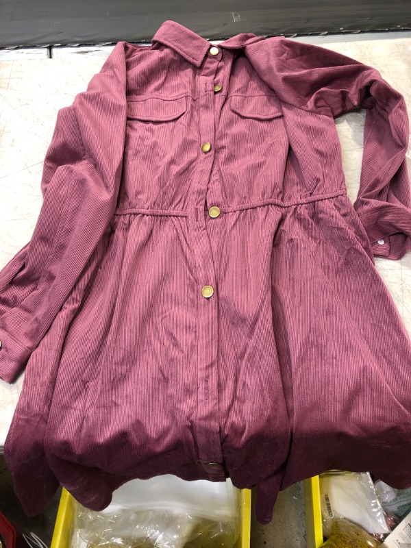 Photo 2 of Flowyair Girls' Fall Corduroy Dress Casual Collared Long Sleeve Button Down Dresses with Pockets
SIZE 12-14 YEARS
++USE STOCK PHOTO AS REFERENCE++