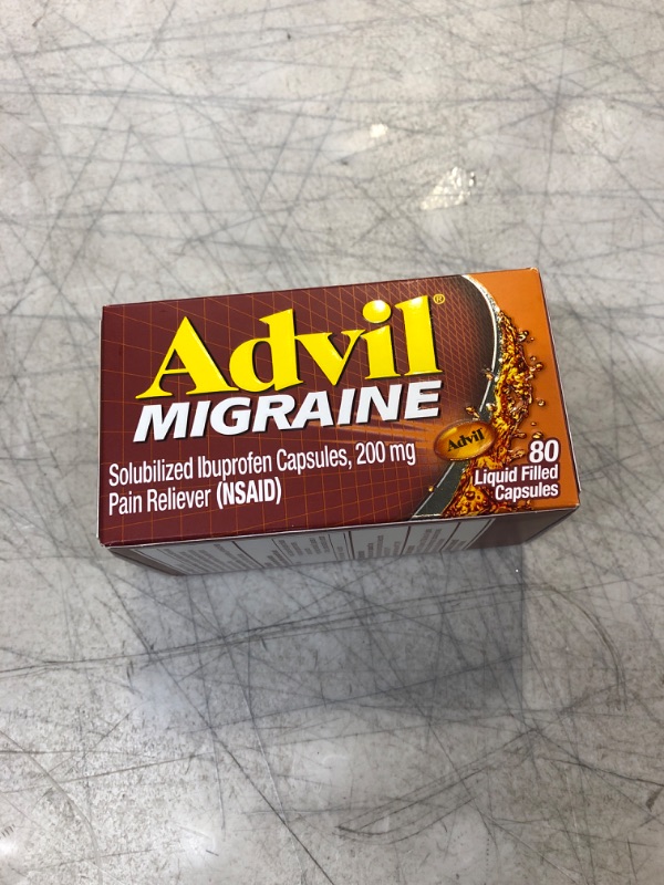 Photo 2 of Advil Migraine - 80 Liquid Filled Capsules BB 02/2023