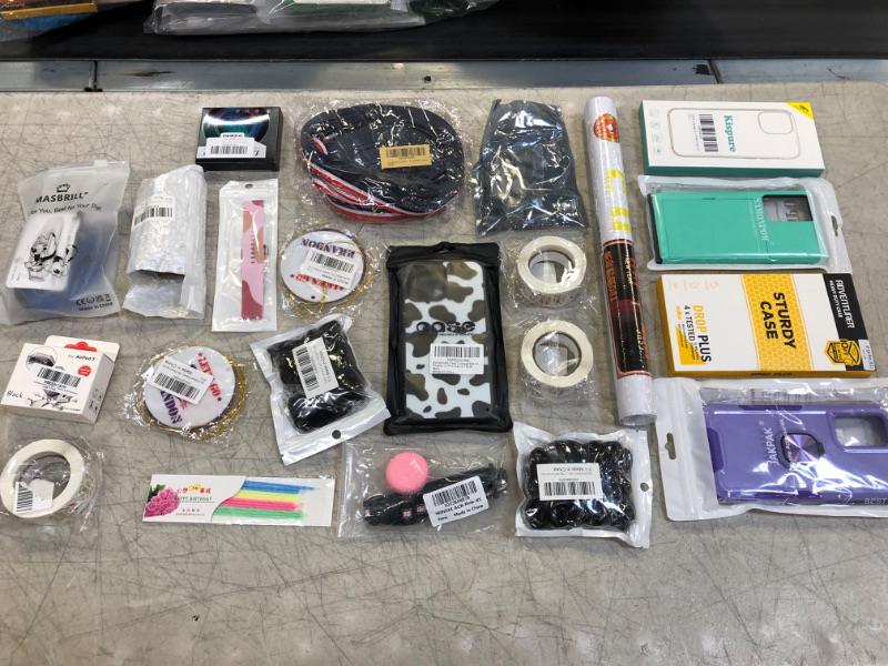 Photo 1 of 20 PCS VARIOUS MISC ITEMS, BAG LOT (SOLD AS IS)